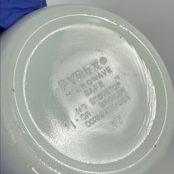 Vintage 70s Pyrex Crazy Daisy Milk Glass Custard Bowls Set of 5 - Picture 6 of 7